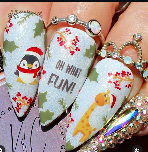 CJS-C-64 Oh What fun! - Ongles Elaine Lemay