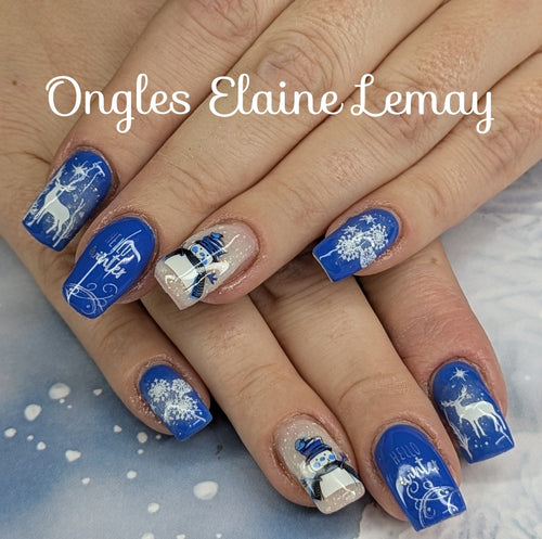 CJS-374 Hello Winter - Ongles Elaine Lemay