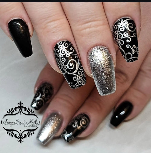 CJS-48 Sweet Swirls - Ongles Elaine Lemay
