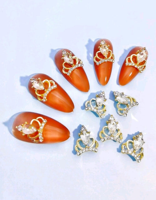 Couronne or (paquet de 10) - Ongles Elaine Lemay