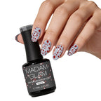 Gouttelettes Rouge (Étape 2) - Ongles Elaine Lemay