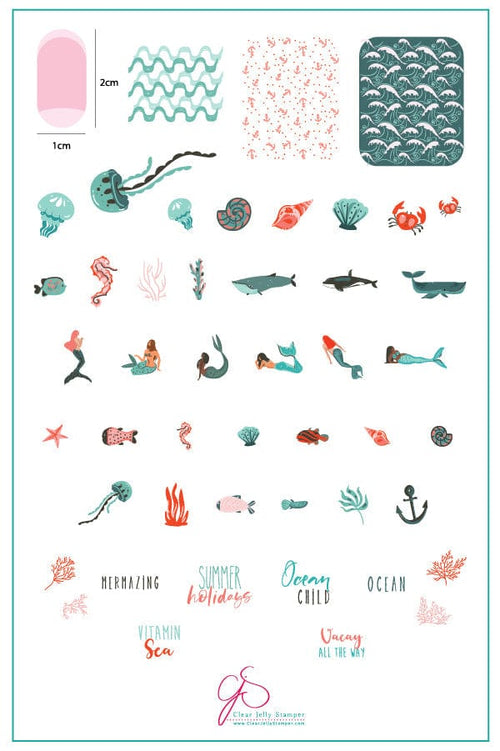 CJS-166 Mermazing - Ongles Elaine Lemay