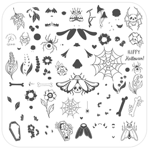CJS-H-91 Happy Halloween - Ongles Elaine Lemay