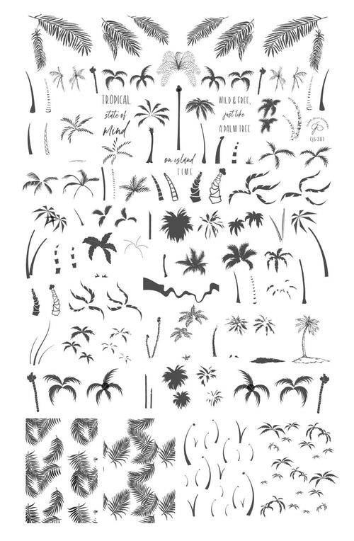 CJS-301 Pretty Palms - Ongles Elaine Lemay