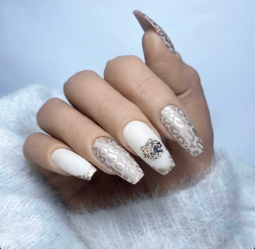 CJS-176 Wild kingdom Cheetah - Ongles Elaine Lemay