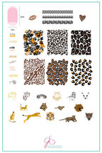 CJS-176 Wild kingdom Cheetah - Ongles Elaine Lemay