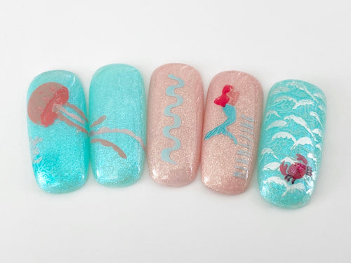 CJS-166 Mermazing - Ongles Elaine Lemay