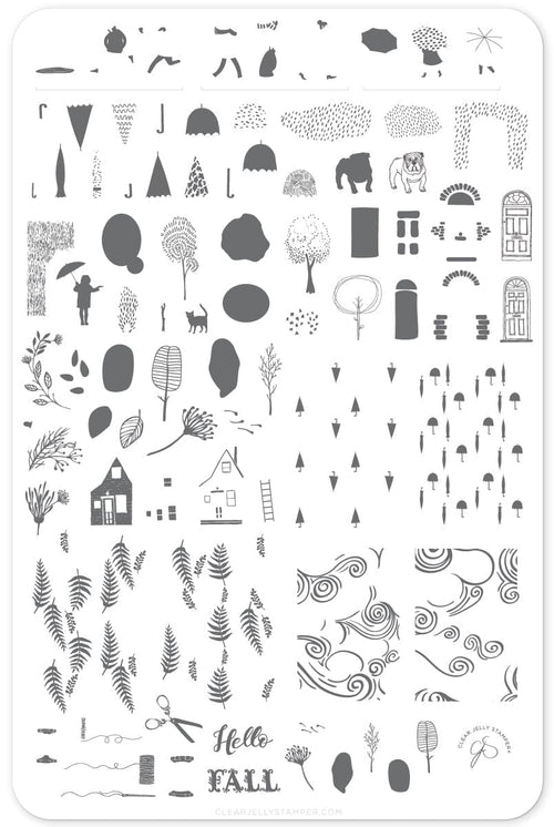 CJS-137 Whimsical Fall - Ongles Elaine Lemay