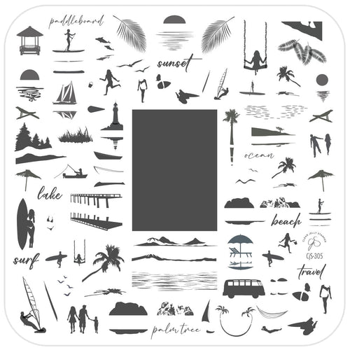 CJS-305 Summer Silhouettes - Ongles Elaine Lemay