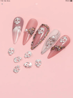 Têtes de mort argent (paquet de 10) - Ongles Elaine Lemay