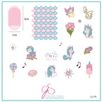 CJS-299 Sparkle like a unicorn - Ongles Elaine Lemay