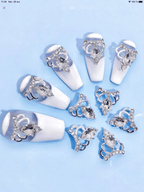 Couronne argent (paquet de 10) - Ongles Elaine Lemay