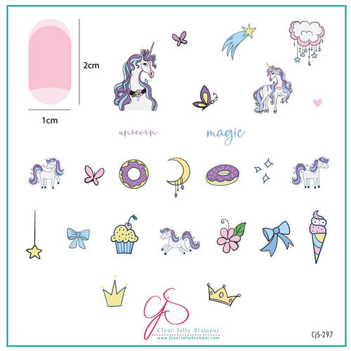 CJS-297 Unicorn Magic - Ongles Elaine Lemay