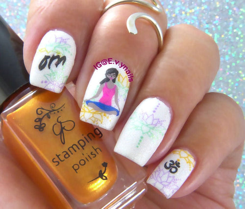 CJS-206 Eat, Sleep, Yoga, Repeat - Ongles Elaine Lemay