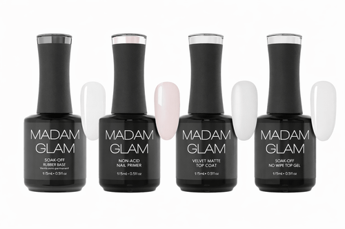 Kit départ Madam Glam (Rubber Base) - Ongles Elaine Lemay