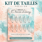 Kit des tailles pour les ongles press on - Ongles Elaine Lemay