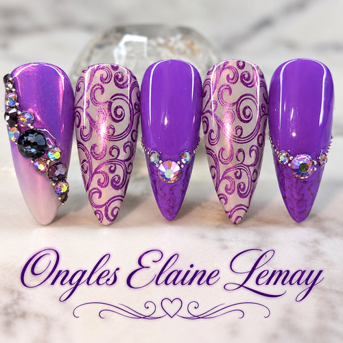 Lavender Toast - Ongles Elaine Lemay