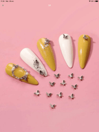 Mini Papillons or ou argent (paquet de 10) - Ongles Elaine Lemay