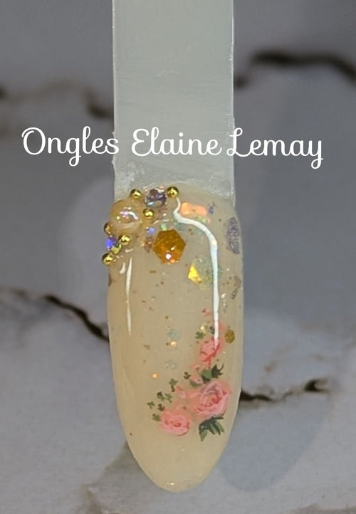 Paillettes Collection L'Éclatante Lune Or - Ongles Elaine Lemay