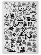 Plaque de stamping Halloween 097 - Ongles Elaine Lemay