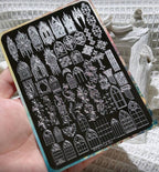 Plaque de stamping Satki + 294 - Ongles Elaine Lemay