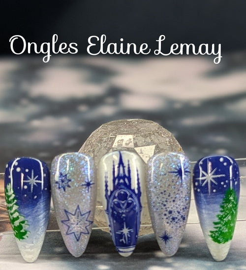 Plaque de stamping Satki + 294 - Ongles Elaine Lemay