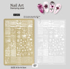 Plaque de stamping XY-DF07 - Ongles Elaine Lemay