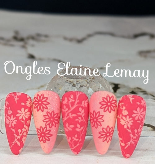 Plaque de stamping XY-DF10 - Ongles Elaine Lemay