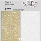 Plaque de stamping XY-DF15 - Ongles Elaine Lemay