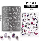 Plaque de stamping XY-DS01 - Ongles Elaine Lemay