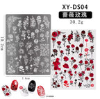 Plaque de stamping XY-DS04 - Ongles Elaine Lemay