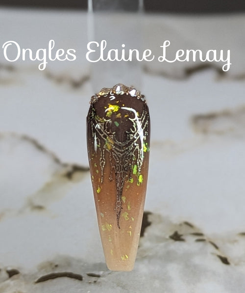 Plaque de stamping XY-DS08 - Ongles Elaine Lemay