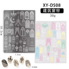 Plaque de stamping XY-DS08 - Ongles Elaine Lemay