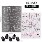 Plaque de stamping XY-DS12 - Ongles Elaine Lemay