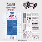 Plaque de stamping XY-EF04 - Ongles Elaine Lemay