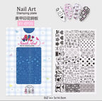 Plaque de stamping XY-EF09 - Ongles Elaine Lemay