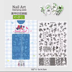 Plaque de stamping XY-EF11 - Ongles Elaine Lemay