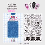Plaque de stamping XY-EF14 - Ongles Elaine Lemay