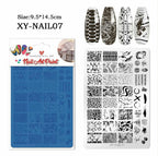 Plaque de stamping XY-NAIL07 - Ongles Elaine Lemay