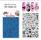 Plaque de stamping XY-NAIL10 - Ongles Elaine Lemay