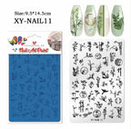 Plaque de stamping XY-NAIL11 - Ongles Elaine Lemay