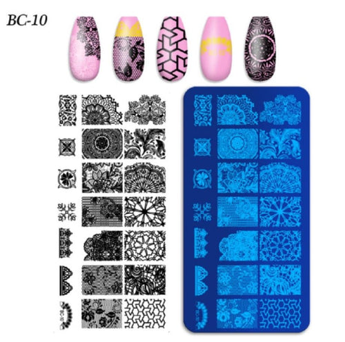 Plaque Stamping BC-10 - Ongles Elaine Lemay