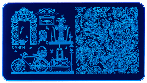 Plaque Stamping OM-B14 - Ongles Elaine Lemay