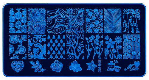 Plaque Stamping OM-B18 - Ongles Elaine Lemay