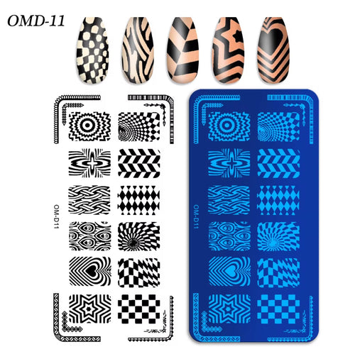 Plaque Stamping OM-D11 - Ongles Elaine Lemay
