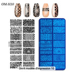 Plaque Stamping OM-H10 - Ongles Elaine Lemay