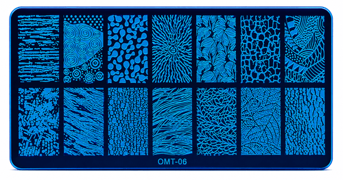 Plaque Stamping OM-T06 - Ongles Elaine Lemay
