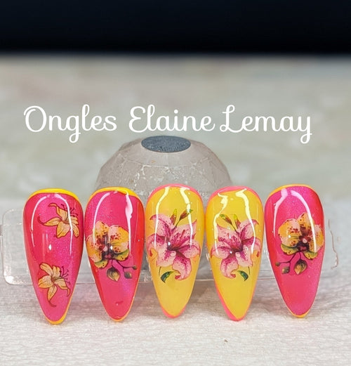 Power Pink - Ongles Elaine Lemay