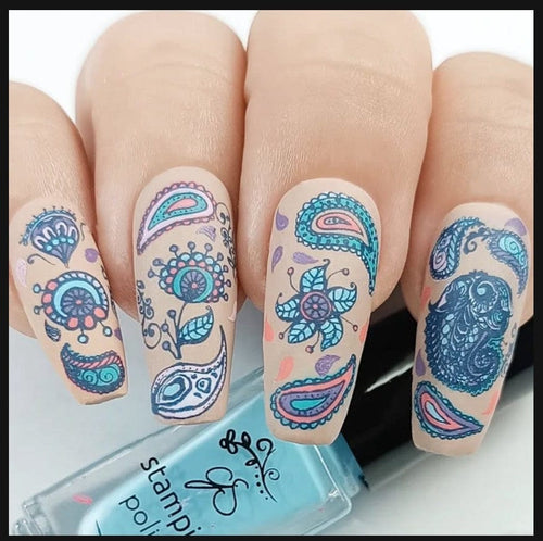 CJS-99 Paisley Princess - Ongles Elaine Lemay