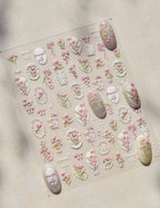 Collant 5d Tulipes - Ongles Elaine Lemay